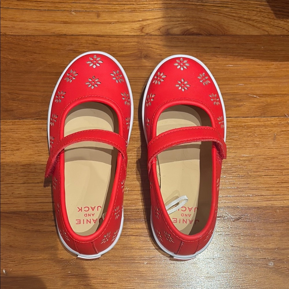 BRAND NEW - Janie and Jack Red Kids Mary Jane Shoes